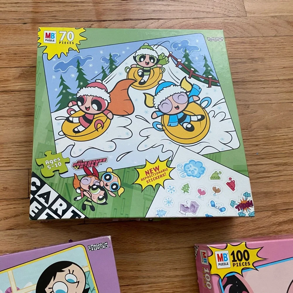 Cartoon Network Puzzle Set - Green, Pink, Purple, Blue